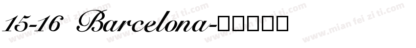 15-16 Barcelona字体转换